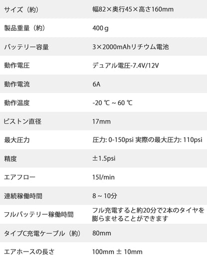 SunRuck  電動空気入れ ポータブルエアコンプレッサー サンルック EA-PAC010