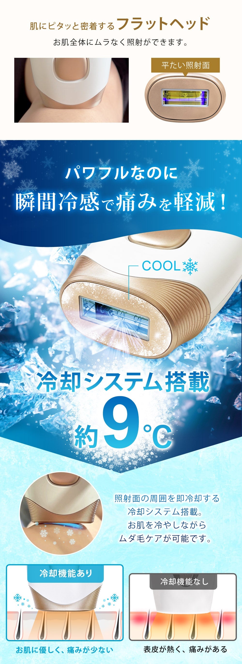 FASCINATEBEAUTY IPL光美容器 EPIFLASH ファッシネイトビューティー FN-IPE010-W