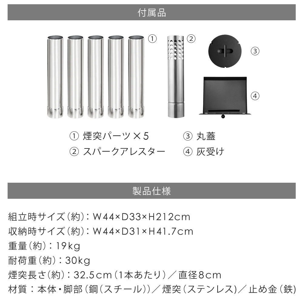 LandField 煙突付きガラス窓 薪ストーブ ランドフィールド LF-HOS030
