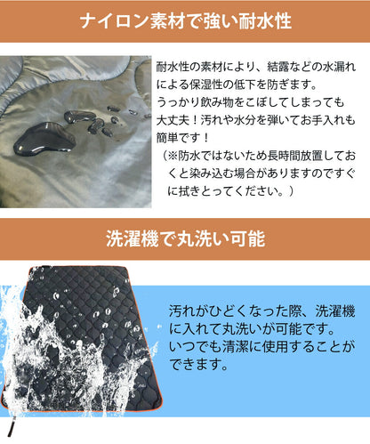 LandField 大判アウトドアブランケット(200×140cm) ランドフィールド LF-OB014-BK