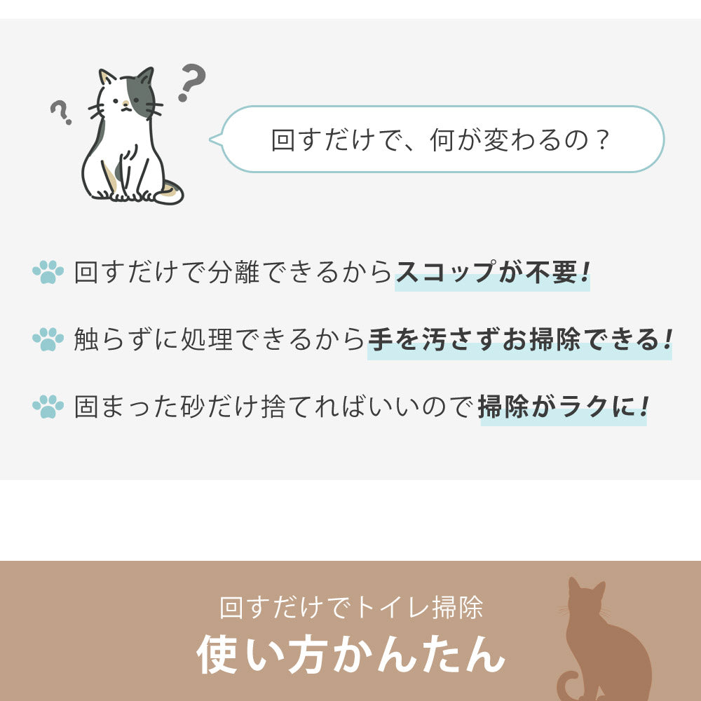 【当店限定180日延長保証】SunRuck 半自動猫用トイレ サンルック SR-ACT01