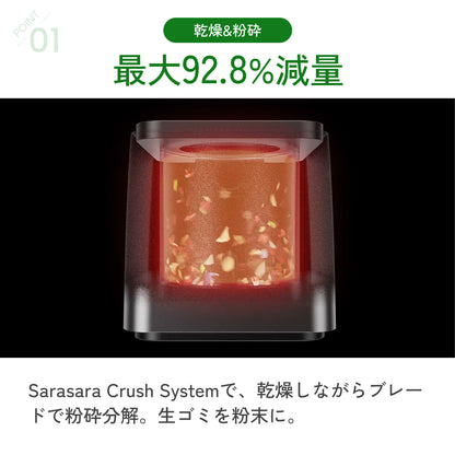 【当店限定180日延長保証】SunRuck 生ごみ再生機  GREEN CIRCULAR BOX サンルック SR-CL500-GY