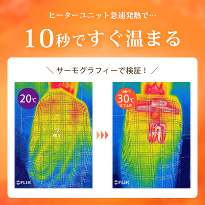 【当店限定180日延長保証】 SunRuck ヒートブランケット 着るだんぼくん サンルック SR-EW014-GY SR-EW014-KHPL