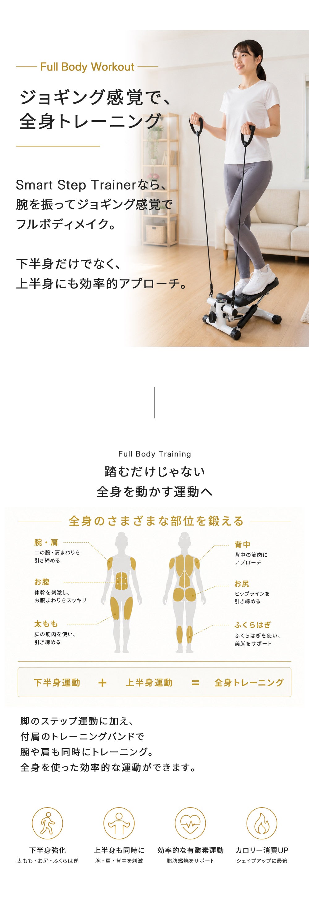 【当店限定180日延長保証】 SunRuck フィットネスステッパー サンルック SR-FT028