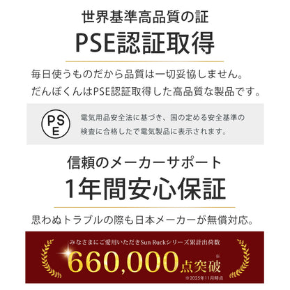 【当店限定180日延長保証】 SunRuck デスクパネルヒーター だんぼくん サンルック SR-HD3645-W