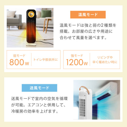 【当店限定180日延長保証】 SunRuck セラミックヒーター サンルック SR-NF05-WH