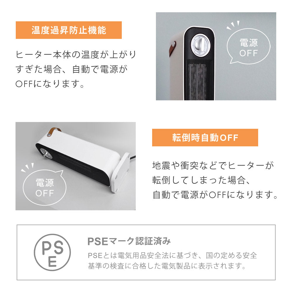 【当店限定180日延長保証】 SunRuck セラミックヒーター サンルック SR-NF05-WH