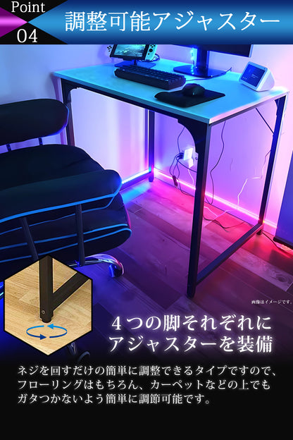 【当店限定180日延長保証】 SunRuck パソコンデスク サンルック SR-OD74-WWD SR-OD74-BK