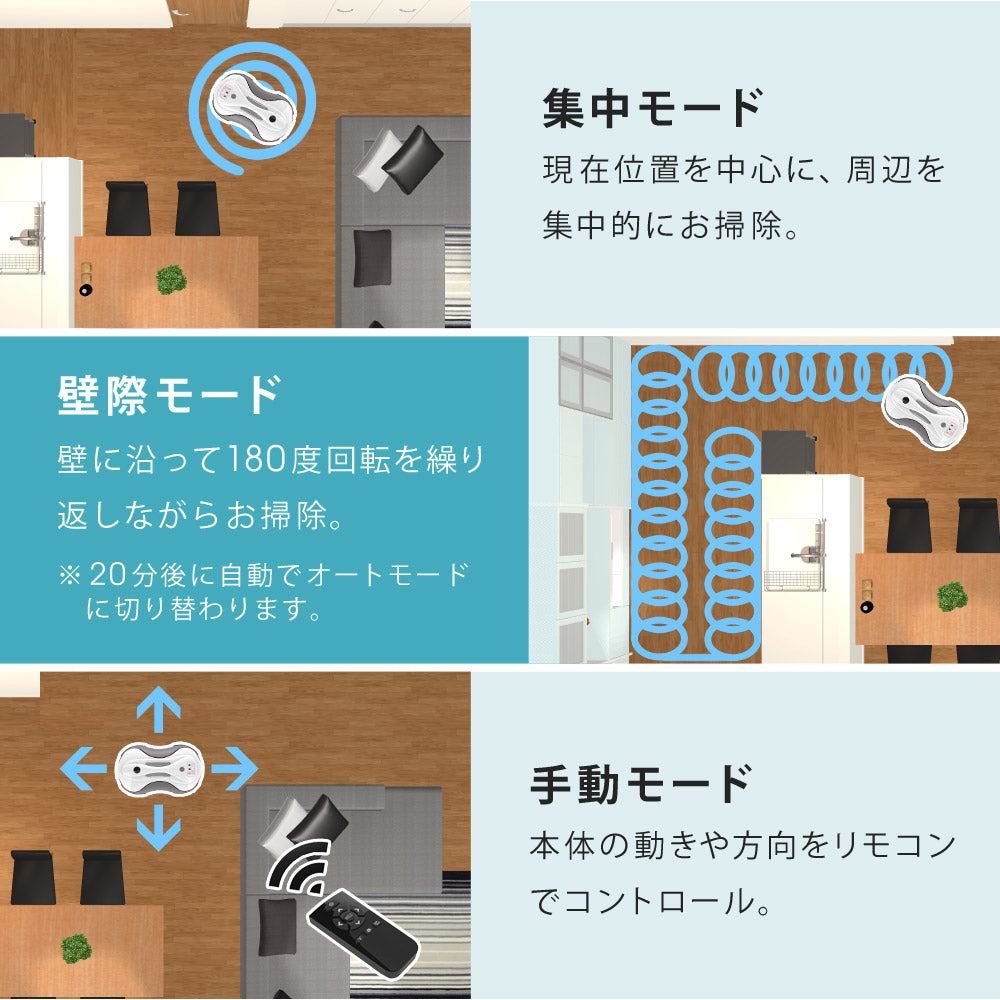 【当店限定180日延長保証】 SunRuck 水拭きロボット ミズモッパー サンルック SR-WR010-GY