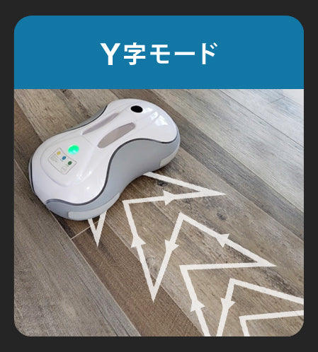 前後にY字に動きながら
丁寧にお掃除。