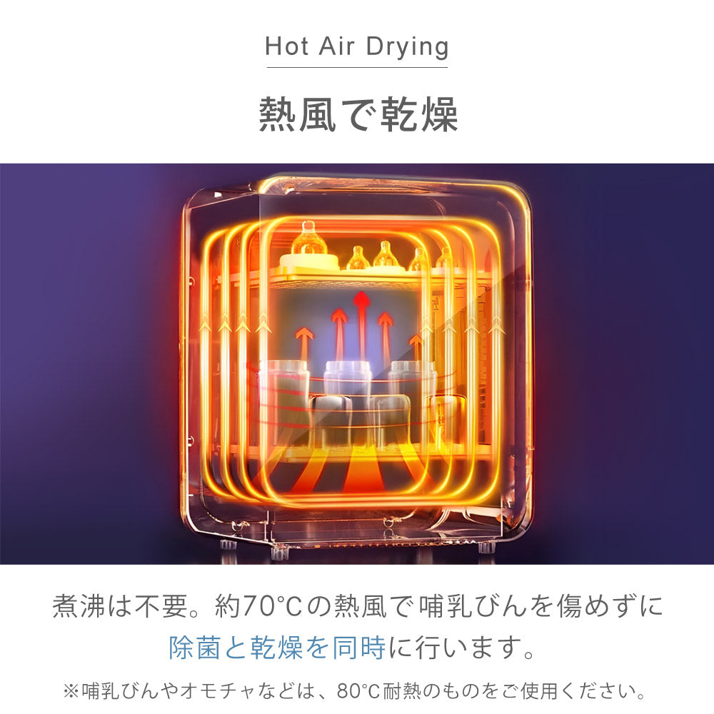 【当店限定180日延長保証】 SunRuck 哺乳瓶除菌乾燥機 Baby Bottle Dryer サンルック SR-WT028-W2