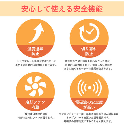 【お得なセット品】【当店限定180日延長保証】SunRuck ラジエントヒーター 丸網セット ラジエントヒーター SR-YTC-04W