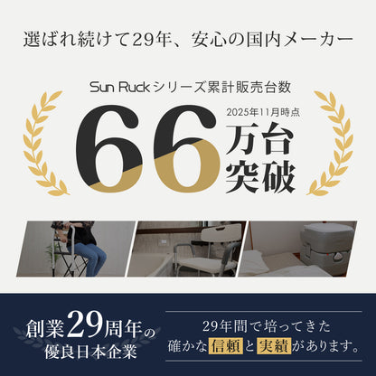 【当店限定180日延長保証】 SunRuck 収納ポケット付きベッド用手すり つかまるくん サンルック SR-BH010R