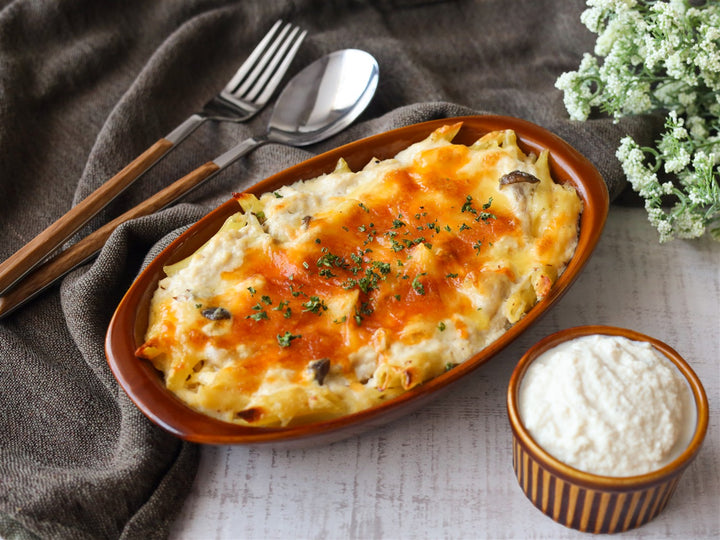 豆腐の軽やかホワイトクリーム風ソース