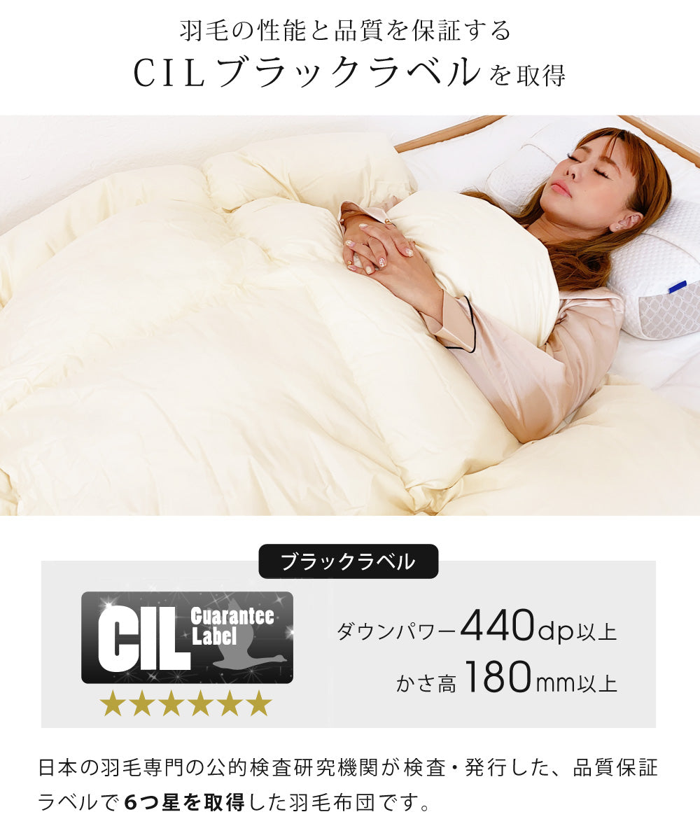 SunRuck 日本製羽毛布団 ホワイトマザーグースダウン 95% キングサイズ サンルック A784KZ