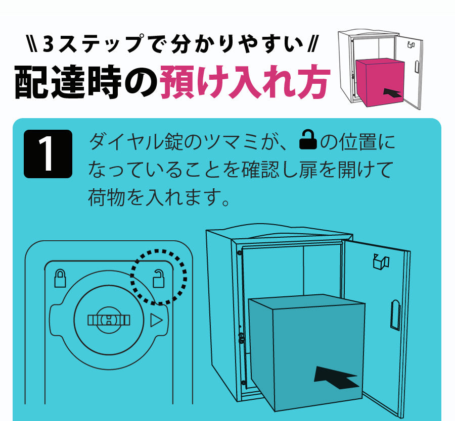 【当店限定180日延長保証】 SunRuck  鍵付き宅配ボックス 73L サンルック SR-DL3010