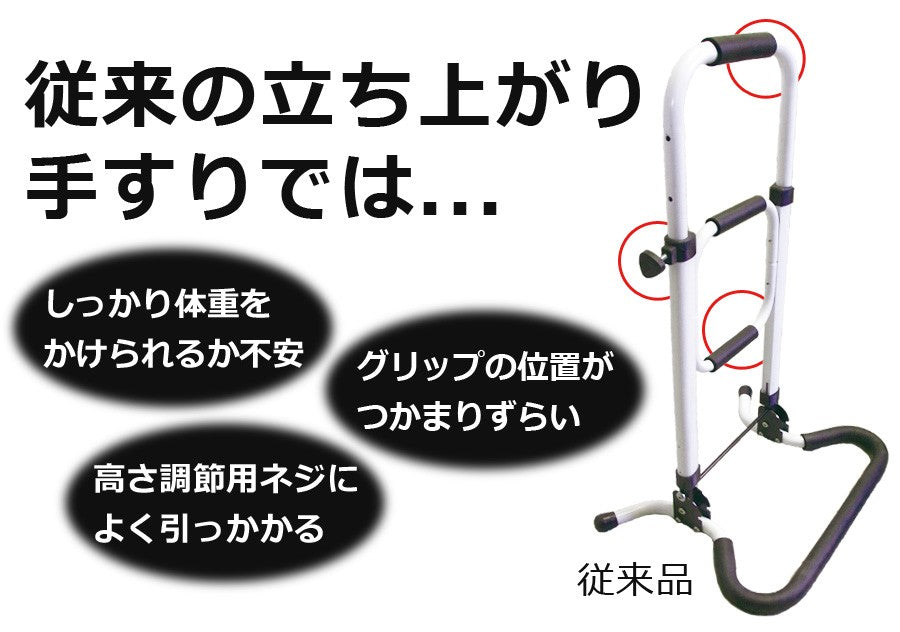 【当店限定180日延長保証】 SunRuck 立ち上がり手すり サンルック SR-HS072