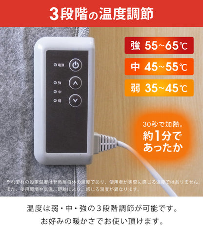 SunRuck ぱたんこヒーター 折りたたみパネルヒーター サンルック SR-PH010-GY
