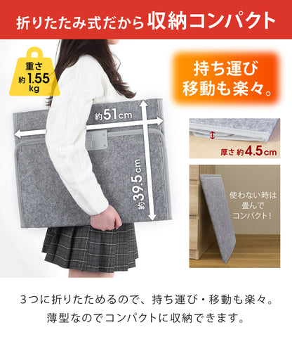SunRuck ぱたんこヒーター 折りたたみパネルヒーター サンルック SR-PH010-GY